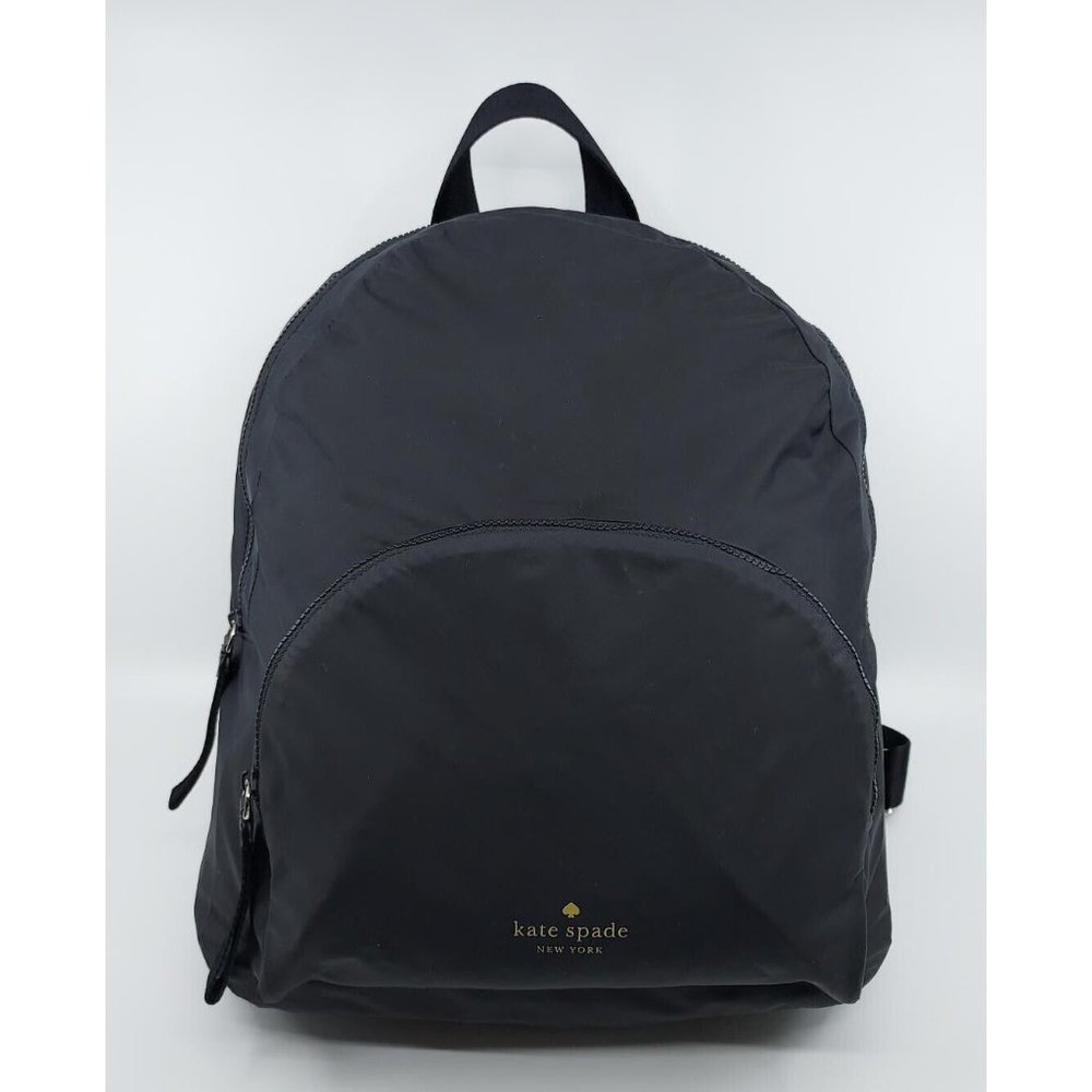 Kate Spade Black Nylon Arya Medium Packable Lightweight Backpack